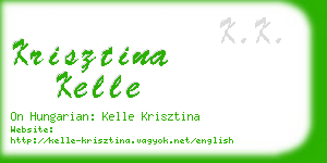 krisztina kelle business card